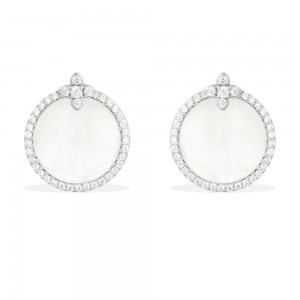 Underlobe Earrings With Mother Of Pearl