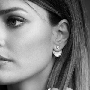 Underlobe Earrings With Mother Of Pearl