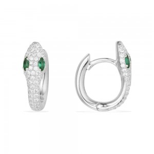 Serpentine Hoop Earrings