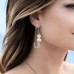 Safety Pin Mono Earring With Pearl