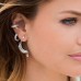 Precieuse Baguette Stone Hoop Earring
