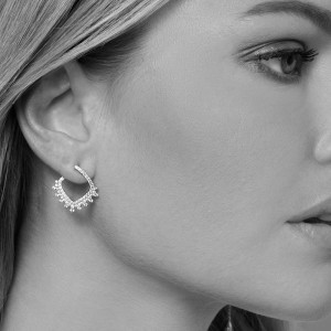 Dentelle Silver Earrings