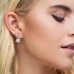Asymmetric Yellow Silver Planet Earring Set
