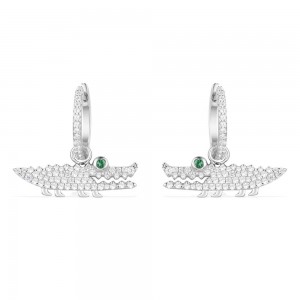 Silver Croco Earrings