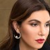Mono Silver Moon Earring With Pearl