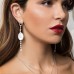 Silver Star & Moon Earrings With Mother Of Pearl