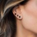 Black Silver Mix & Match Stud Earrings Set