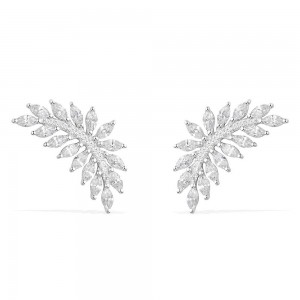 Silver Palme Earrings