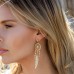 Yellow Silver Dream Catcher Earrings