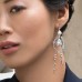Asymmetric Silver 'eternelles' Earrings With Pearl