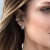 Silver Up And Down Earrings