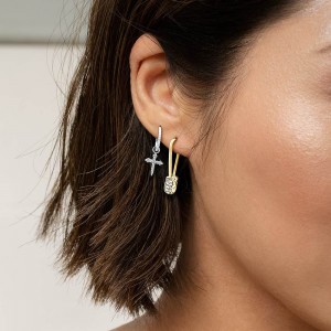 Mono Small Pin - yellow silver