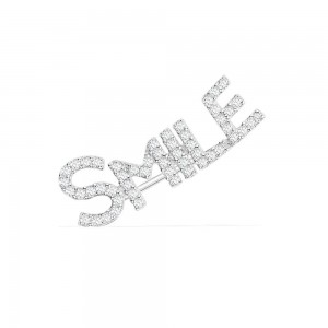 Mono Silver 'Smile' Earring