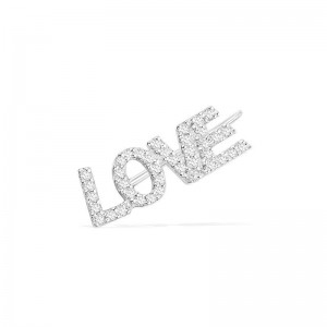 Mono Silver 'Love' Earring