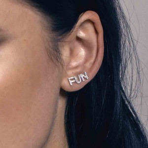 Mono Silver 'Fun' Earring