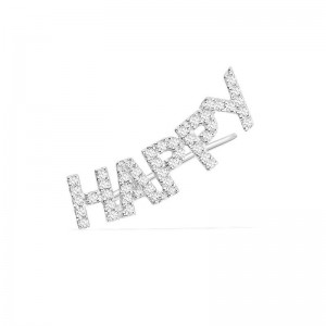 Mono Silver Happy Earring