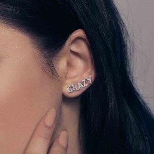 Mono Silver 'Crazy' Earring