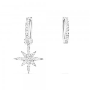 Little Meteorites Asymmetric Silver Earrings