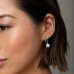 Silver 'eternelles'  Earrings With Pearl
