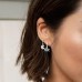 Asymmetric Silver 'pac' Earrings