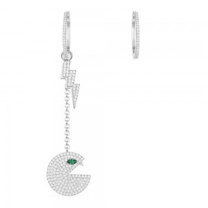 Asymmetric Silver 'pac' Earrings