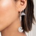 Asymmetric Silver 'pac' Earrings