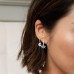 Asymmetric Silver 'space Shooter' Earrings