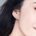 Silver Lips Stud Earrings