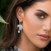 Asymmetric Silver Equilibre Elephant Earrings With Pearl
