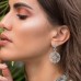 Mono Silver Mandala Love Earring