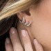 Promesse Silver Hoop Earrings (inner Diameter 6mm）