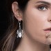 Asymmetric Silver Scarab Earrings