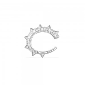 Mono Silver 'hérisson' Ear Jacket