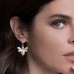Asymmetric Yellow Silver Bumble Bee Earrings