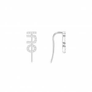 Mono Silver 'Oui' Earring