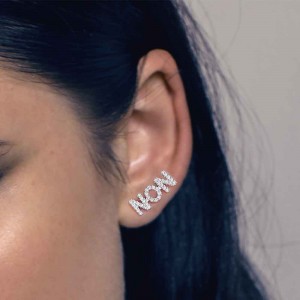 Mono Silver 'Non' Earring