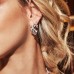 Silver Festival Small Leaf Hoop Earrings