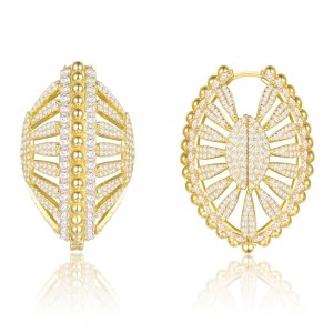 Yellow Silver La Belle Époque Earrings