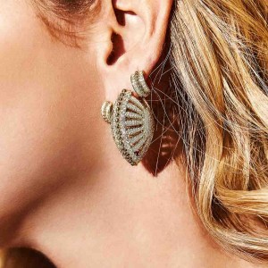 Yellow Silver La Belle Époque Earrings