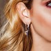 Asymmetric Yellow Silver Pop-v Multicolorearrings