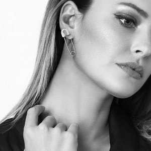 Mono 'Safety Pin' Earring - Silver