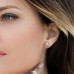 Mono Small Meteorites Stud Earring With Pearl