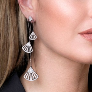 Asymmetric Silver Earrings