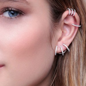 Mono Silver Single-Line Ear Jacket