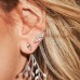 Silver Festival Leaf Stud Earrings