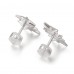 Double Meteorites Stud Earrings