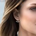 Silver Up And Down Underlobe Earring