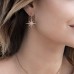 Meteorites Rose Earrings
