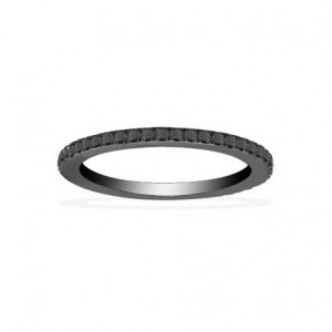 Black Silver Fashion Ring