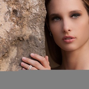 Dark Gray Silver Hérisson Ring